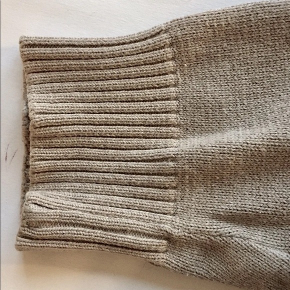 Ted Lapidus Paris Men’s Sweater XL Argyle Print Beige Grey Cotton Crew Neck - Picture 5 of 16